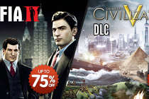 Дополнения к Mafia II и Civilization V со скидкой 75%.