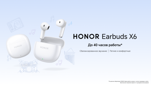 Мобильные приложения - Ритейлеры начали продажи наушников HONOR Earbuds X6 Мобильные приложения - Ритейлеры начали продажи наушников HONOR Earbuds X6